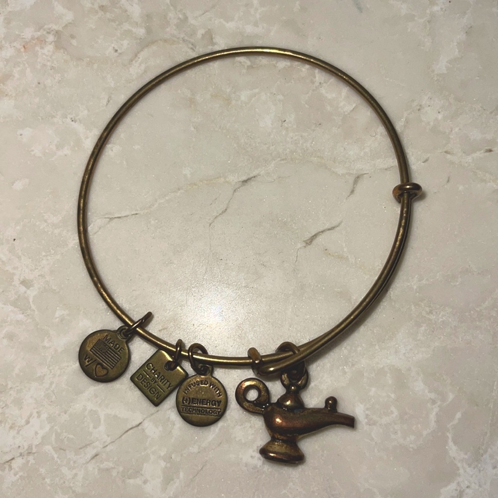 Alex & Ani Bangle Bracelet Magic Lamp Adjustable